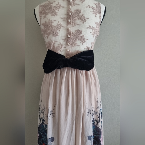 Bridgerton feel Elegant lace detail chiffon dress - Picture 3 of 3